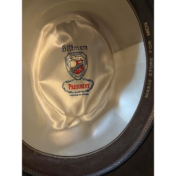 Biltmore “President” Men’s Fedora (Brown) – Size 7 5/8 - Picture 7 of 9